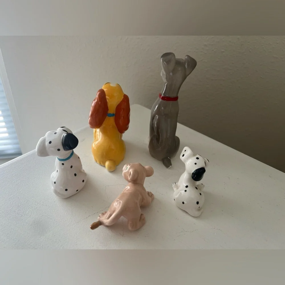 Walt Disney Japan Lot of 5 Disney Character Ceramic Figurines